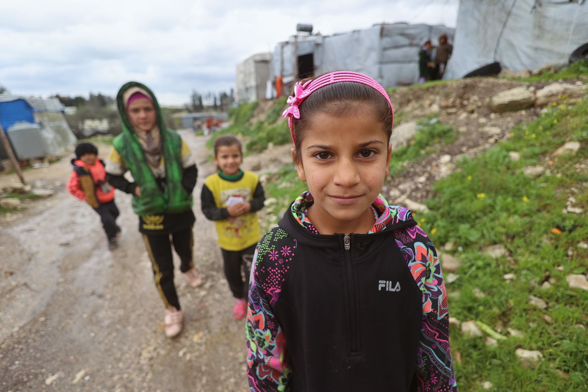 Refugee Children Flee Lebanon